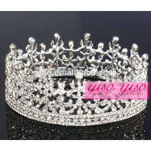 Acessórios de cabelo de strass nupcial alta qualidade personalizado tiara